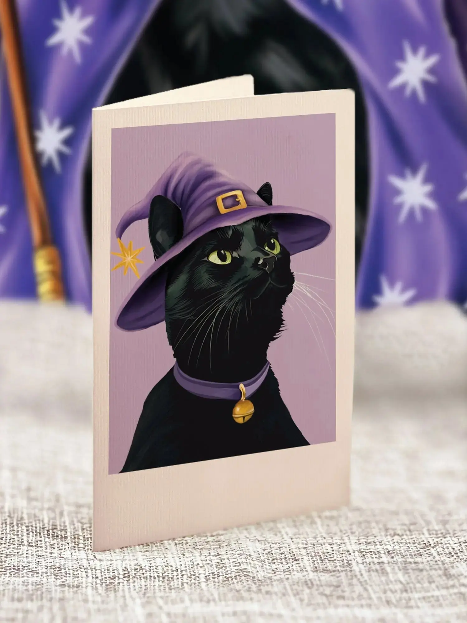 Mini Halloween Cat Pop-Up Card - Image 3