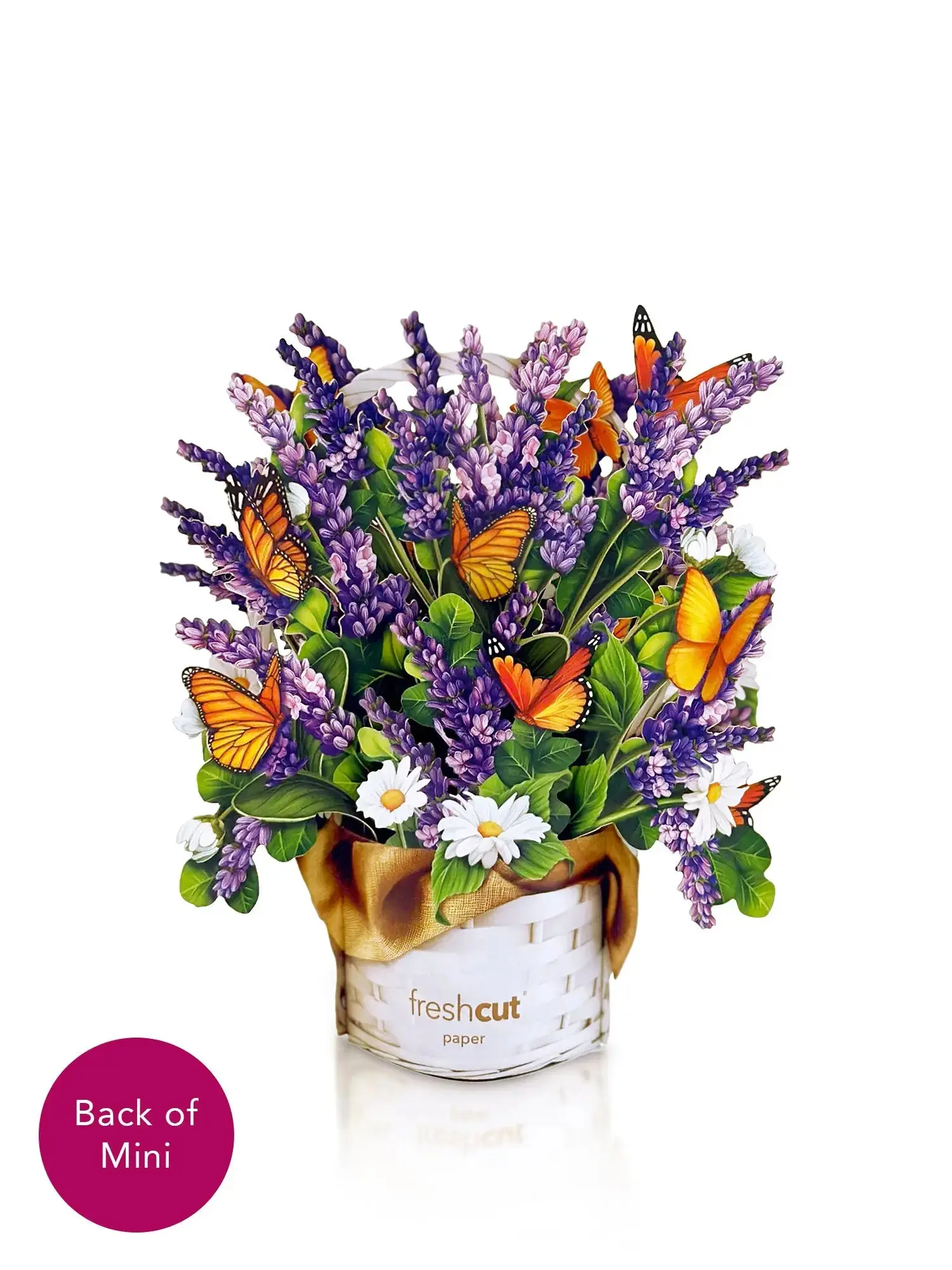 Mini Lavender & Butterflies Pop-Up Card - Image 3