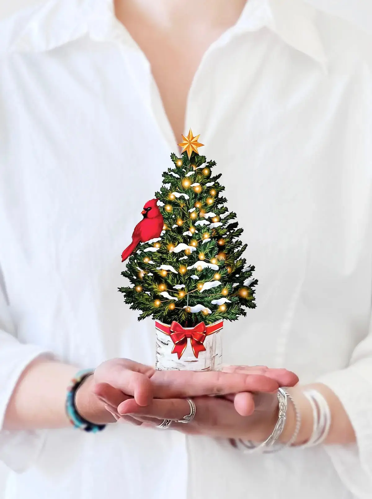 Mini Merry Tree Pop-Up Card - Image 3