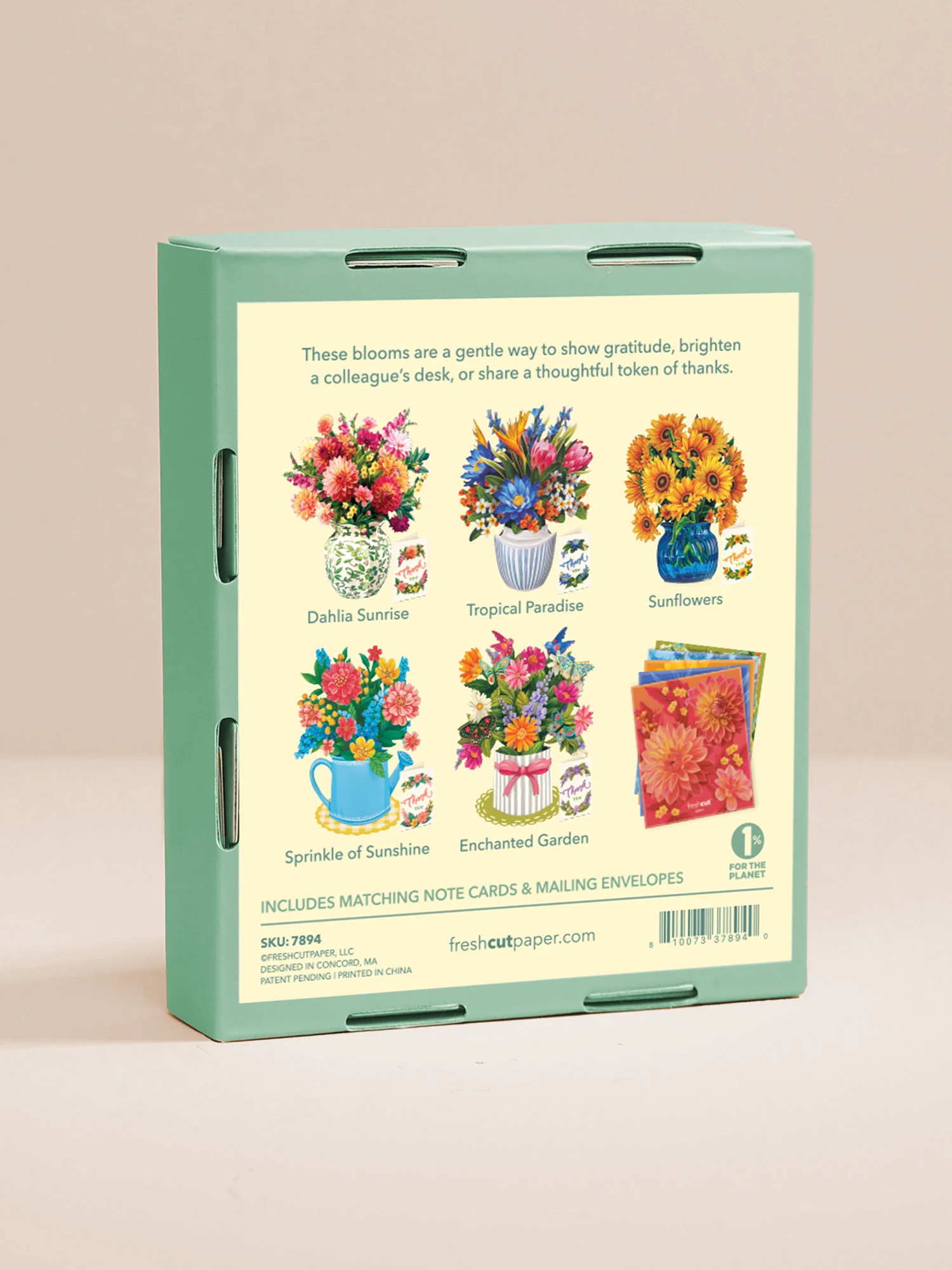 Mini Pop-Up Thank You Blooms Boxed Set of 5 - Image 5