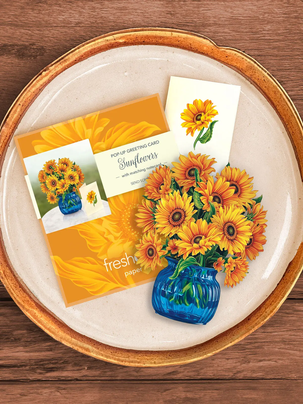 Mini Sunflowers Pop-Up Card - Image 4