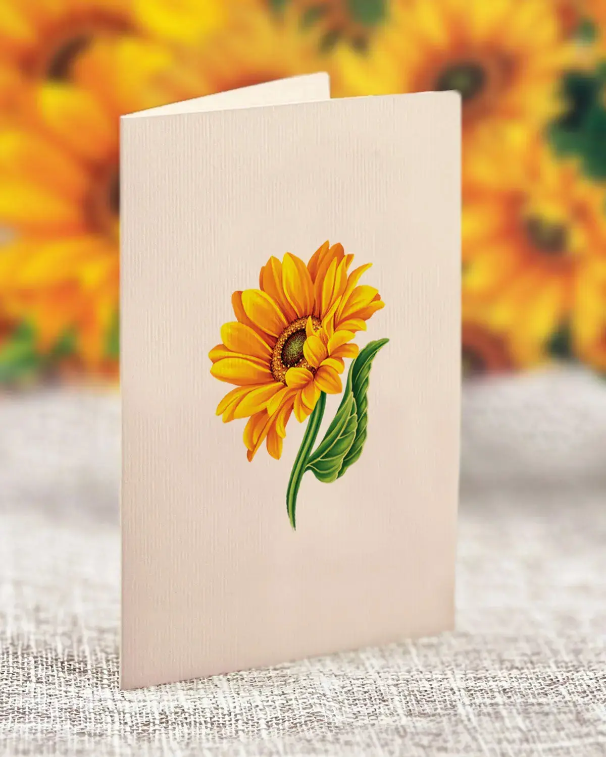 Mini Sunflowers Pop-Up Card - Image 5