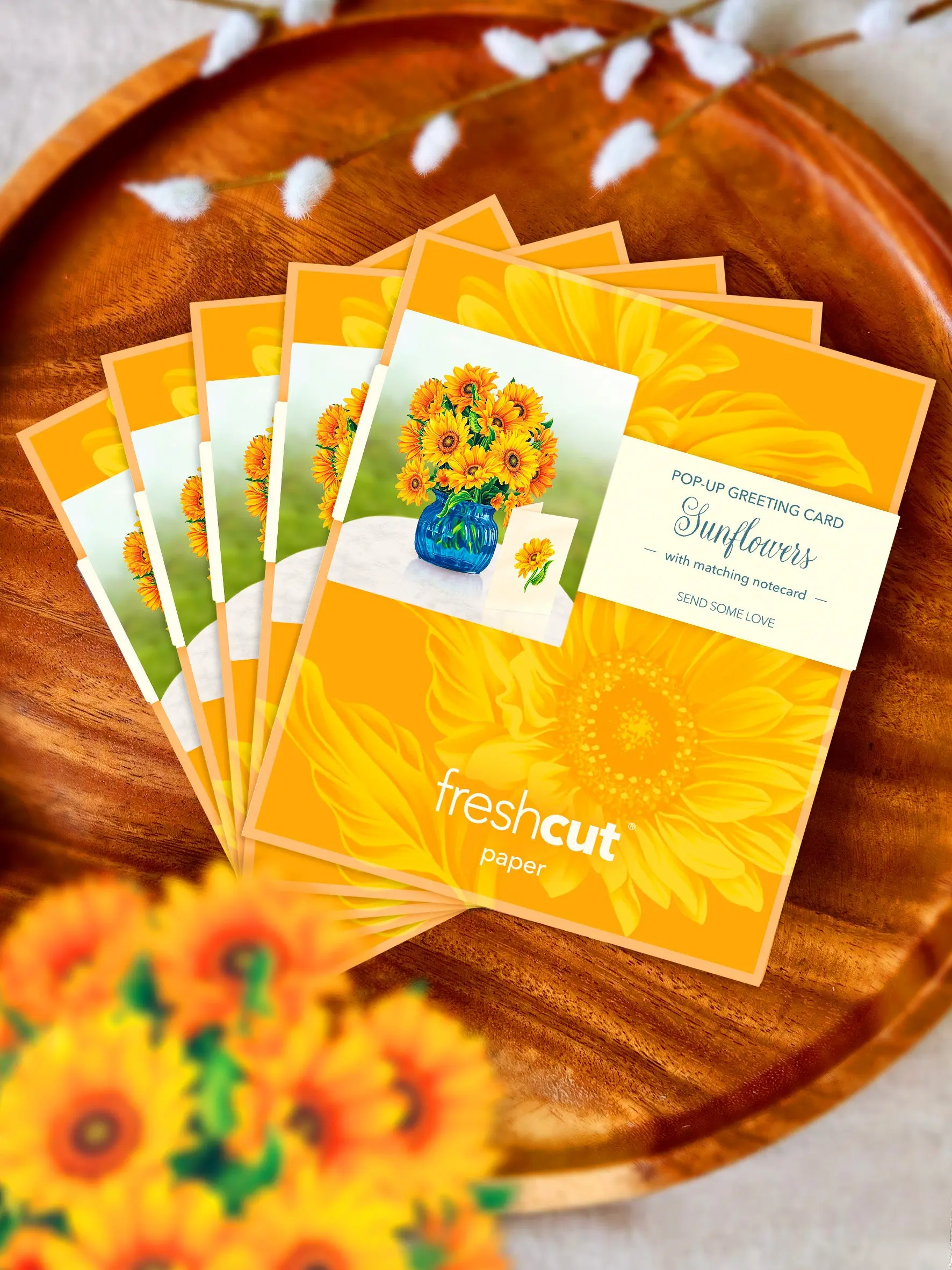 Mini Sunflowers Pop-Up Card - Image 7