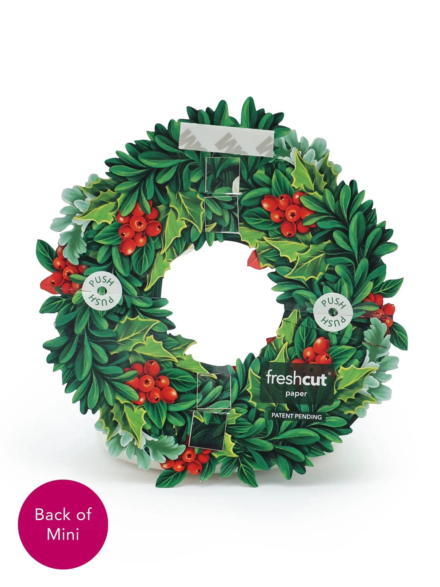 Mini Winter Joy Wreath Pop-Up Card - Image 8