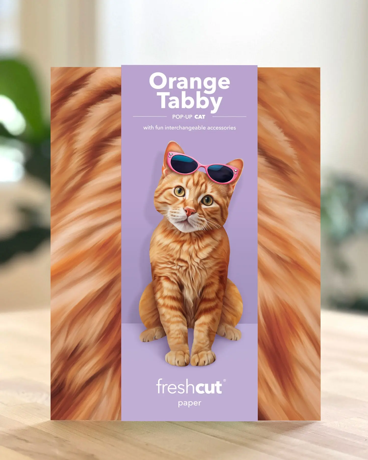 Orange Tabby Cat Pop-Up Card - Image 5