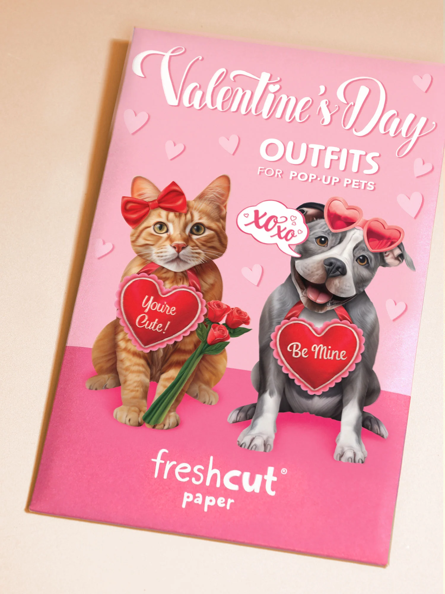 Valentine's Day Pug Pop-Up Card - Image 3